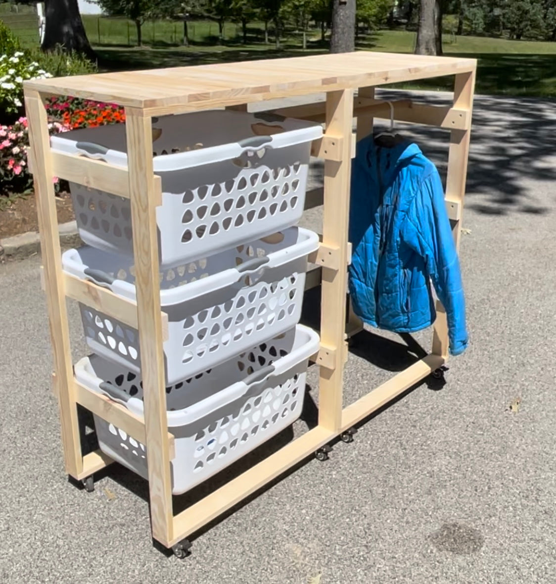 Multi-Purpose Laundry Basket Holder - 6 Tier (2 Bushel)