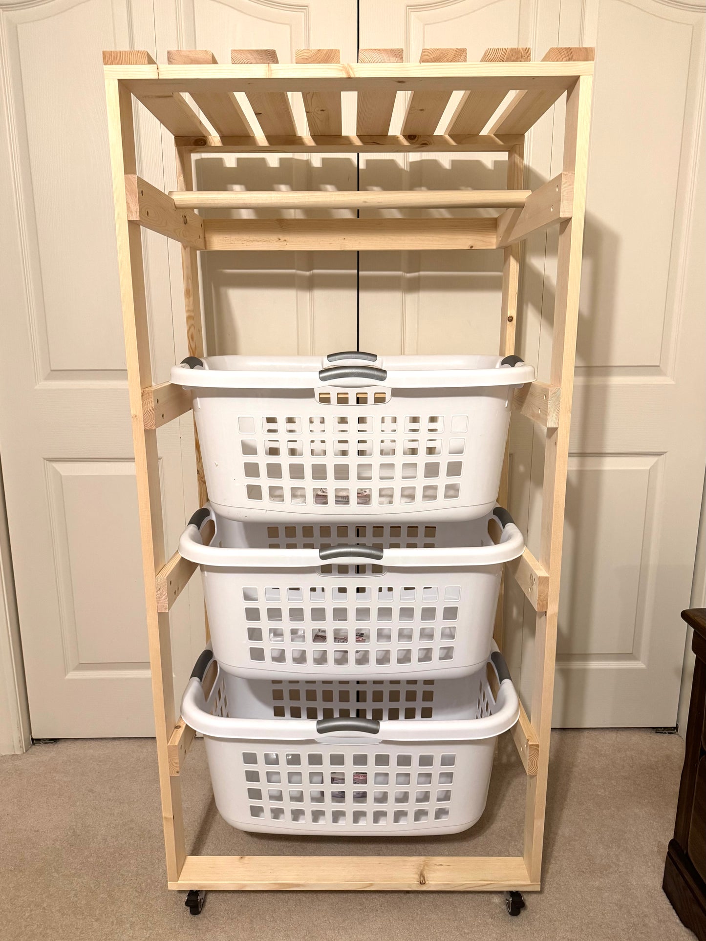 Multi-Purpose Laundry Basket Holder - 4 Tier (2 Bushel)