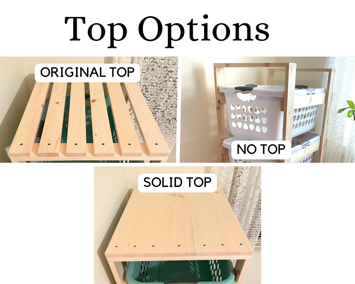 4 Tier Laundry Basket Holder (1.5 Bushel)