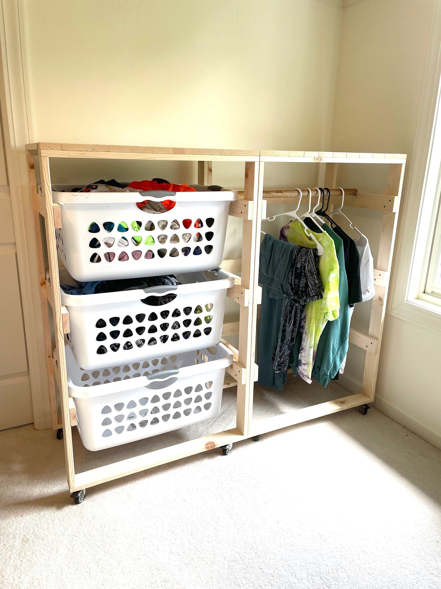 Multi-Purpose Laundry Basket Holder - 6 Tier (2 Bushel)