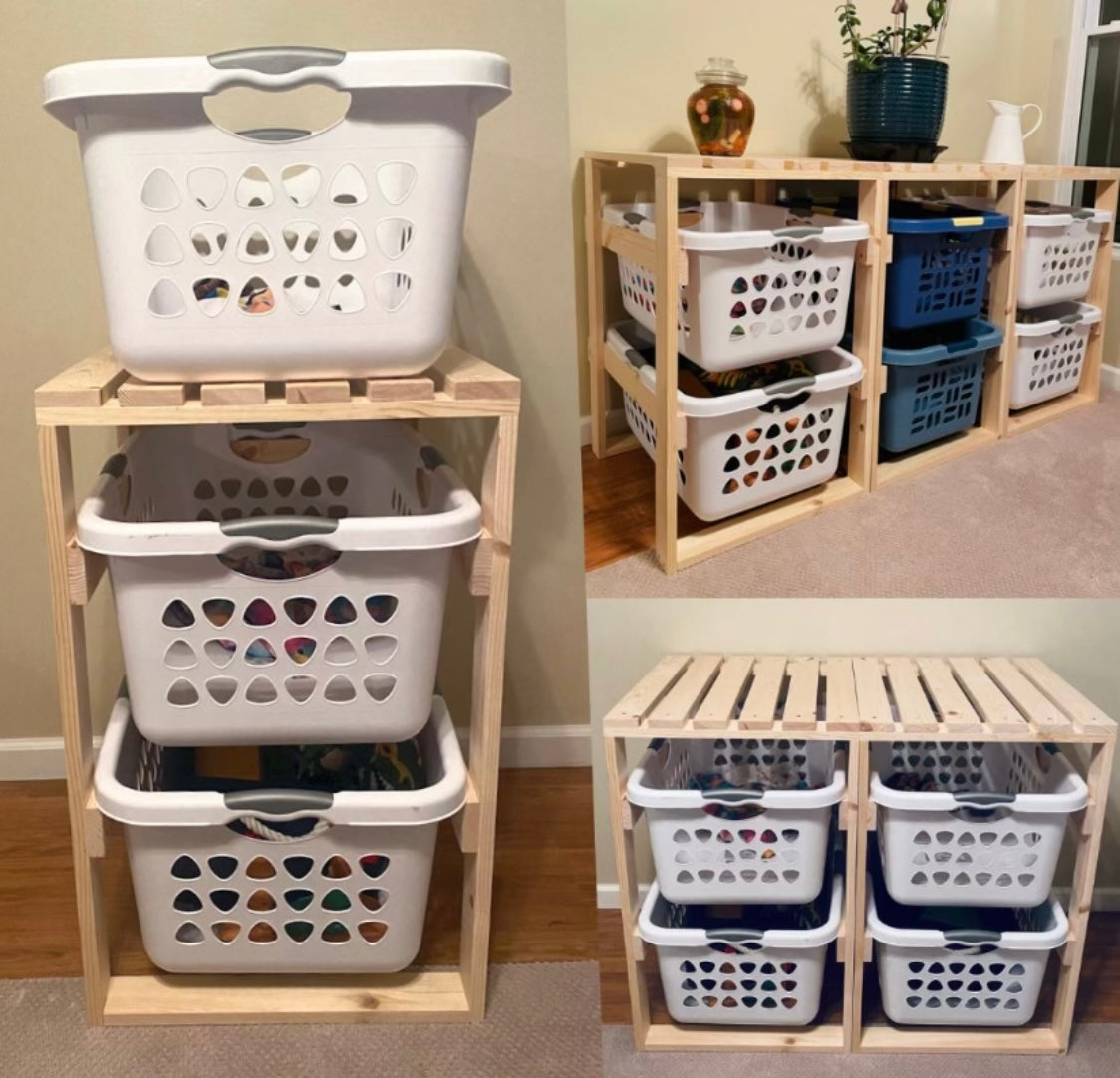 2 Tier Laundry Basket Holder (2 Bushel)
