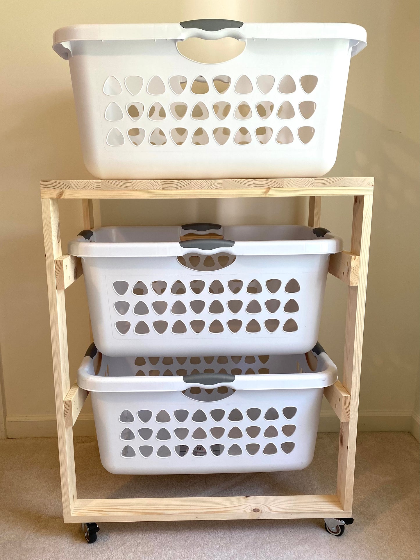 2 Tier Laundry Basket Holder (2 Bushel)