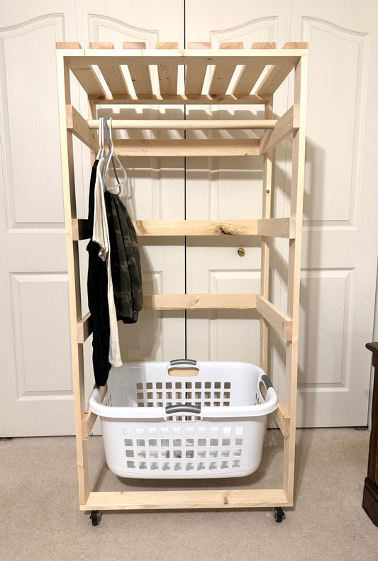 Multi-Purpose Laundry Basket Holder - 4 Tier (2 Bushel)