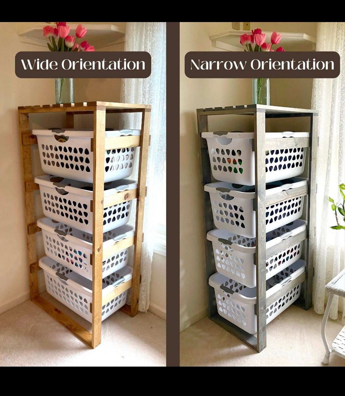 Multi-Purpose Laundry Basket Holder - 3 Tier (2 Bushel) – Smith and Son ...