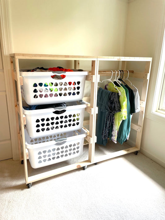 Sterilite 2 Bushel Laundry Basket Holders – Smith and Son Woodworking LLC