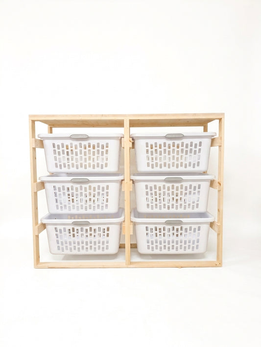 6 Tier Laundry Basket Holder (2 Bushel)