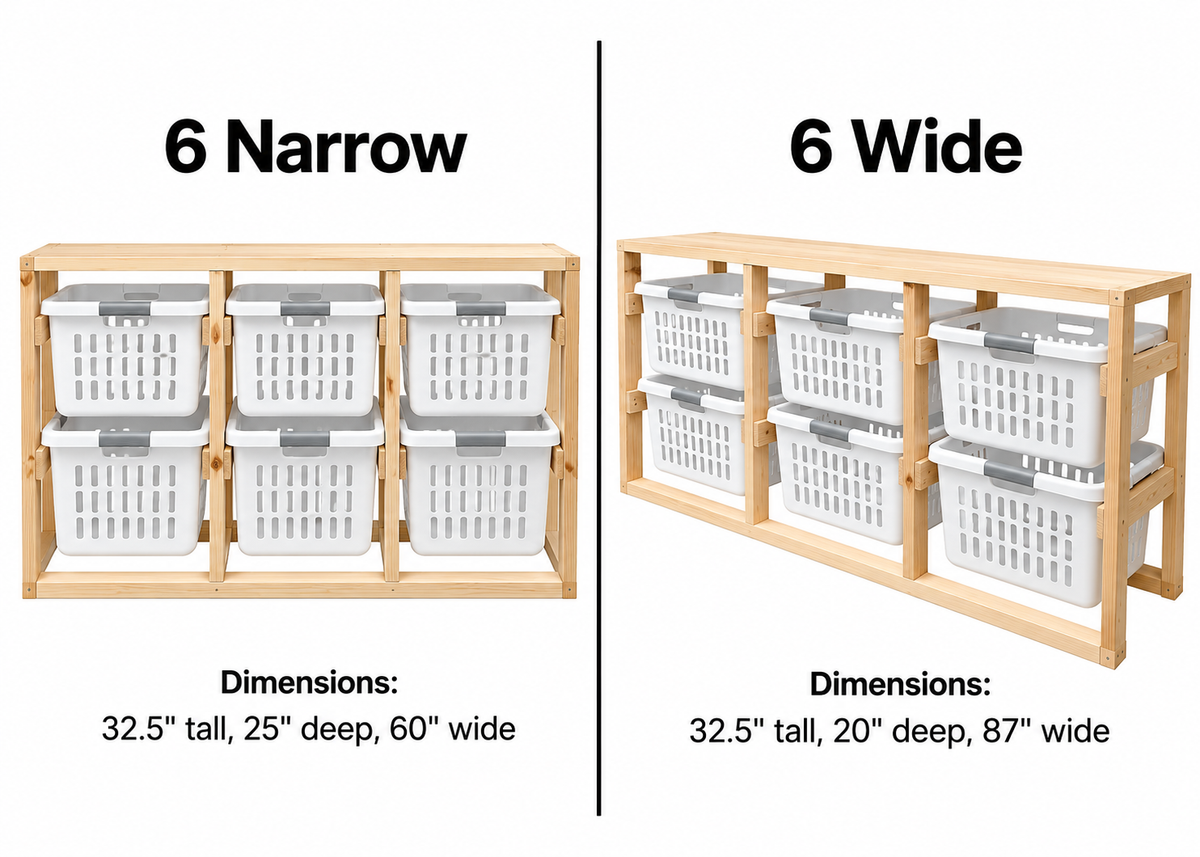 4+ Laundry Basket Holder