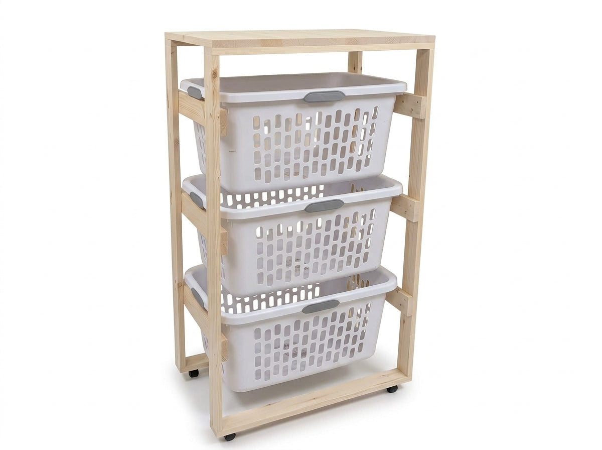 3 Tier Laundry Basket Holder (2 Bushel)