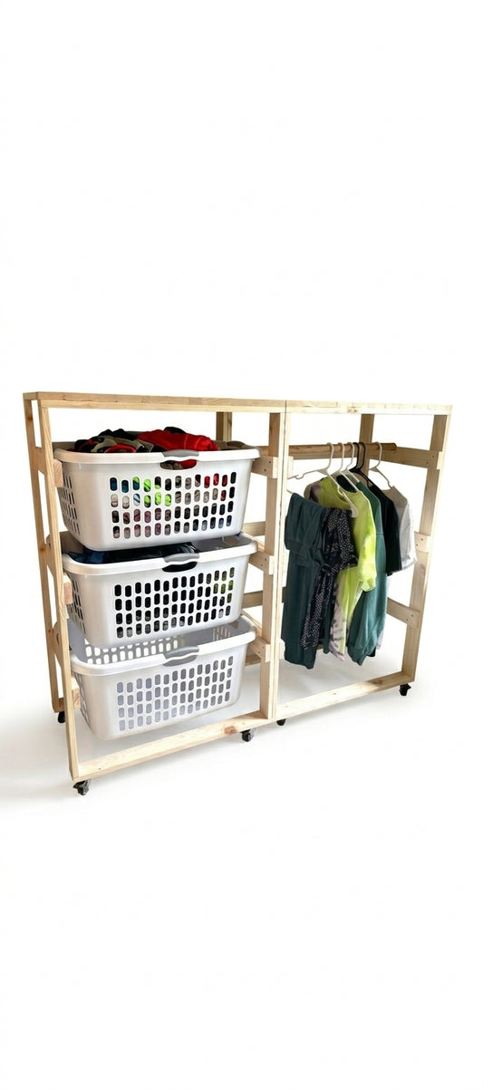 Multi-Purpose Laundry Basket Holder - 6 Tier (2 Bushel)