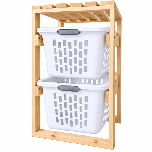 2 Tier Laundry Basket Holder (2 Bushel)