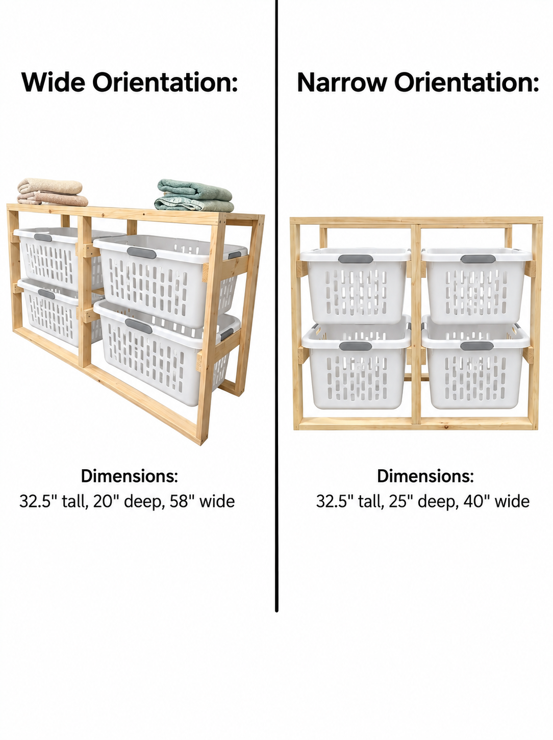 4+ Laundry Basket Holder