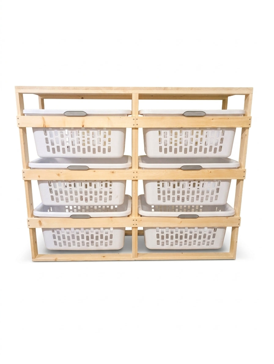 6 Tier Laundry Basket Holder (2 Bushel)